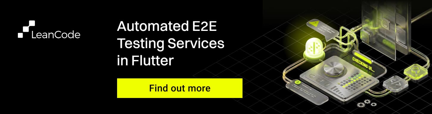 Automated UI testing services in Flutter