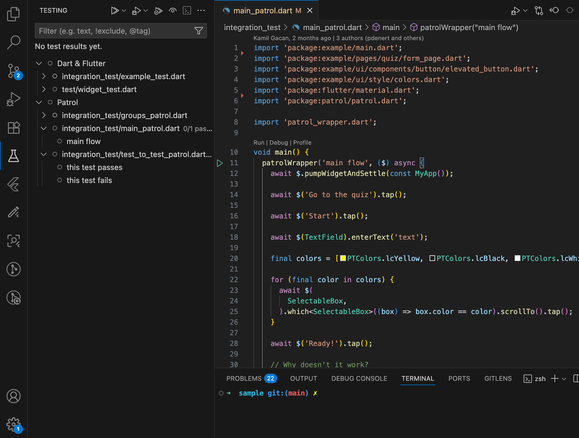 VS Code extension sample